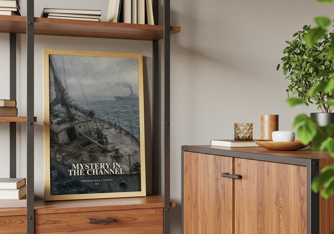 Mystery in the channel book watercolour illustration paper finish options – matte satin gloss