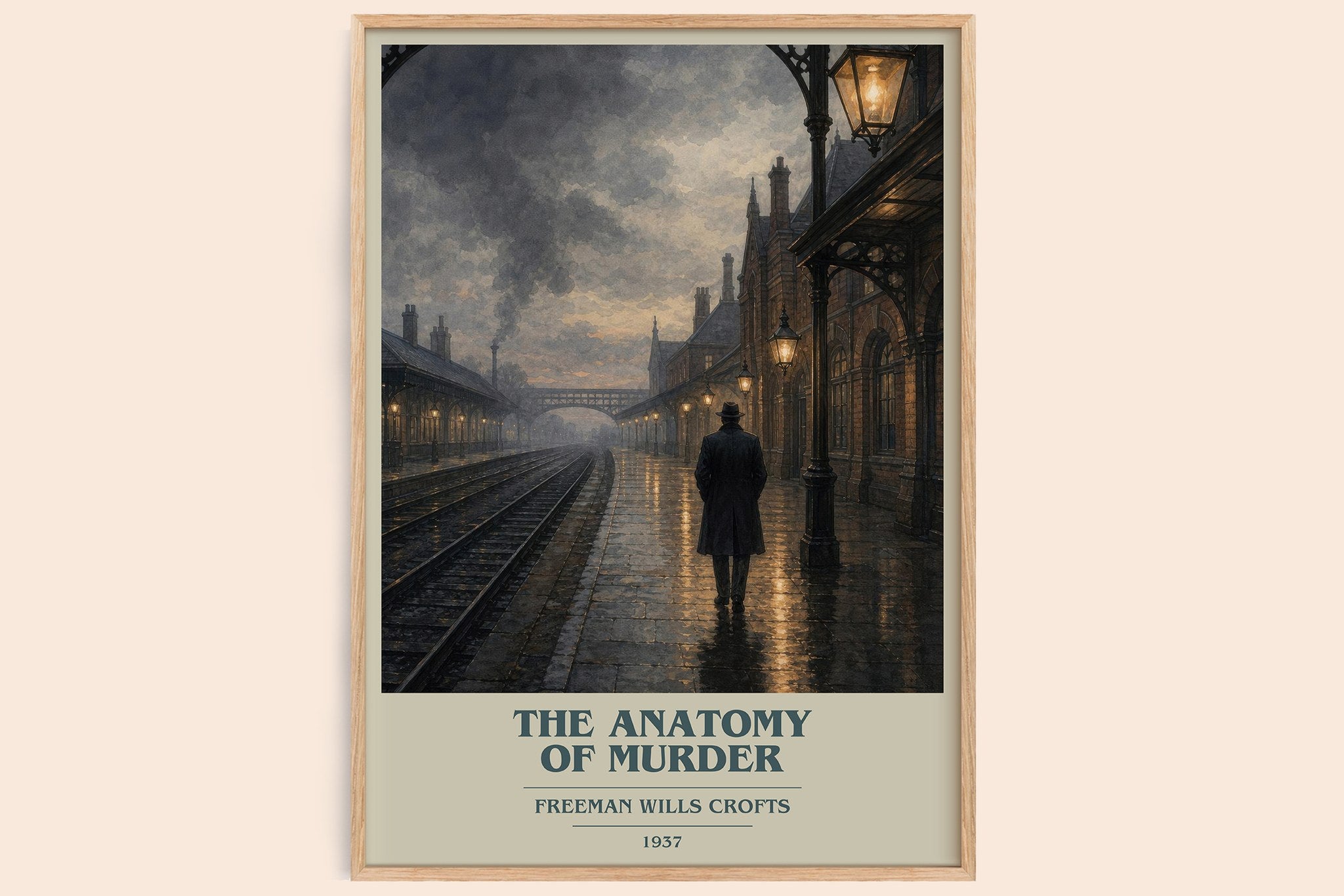 The Anatomy of murder Book Cover Poster by Freeman Wills Crofts