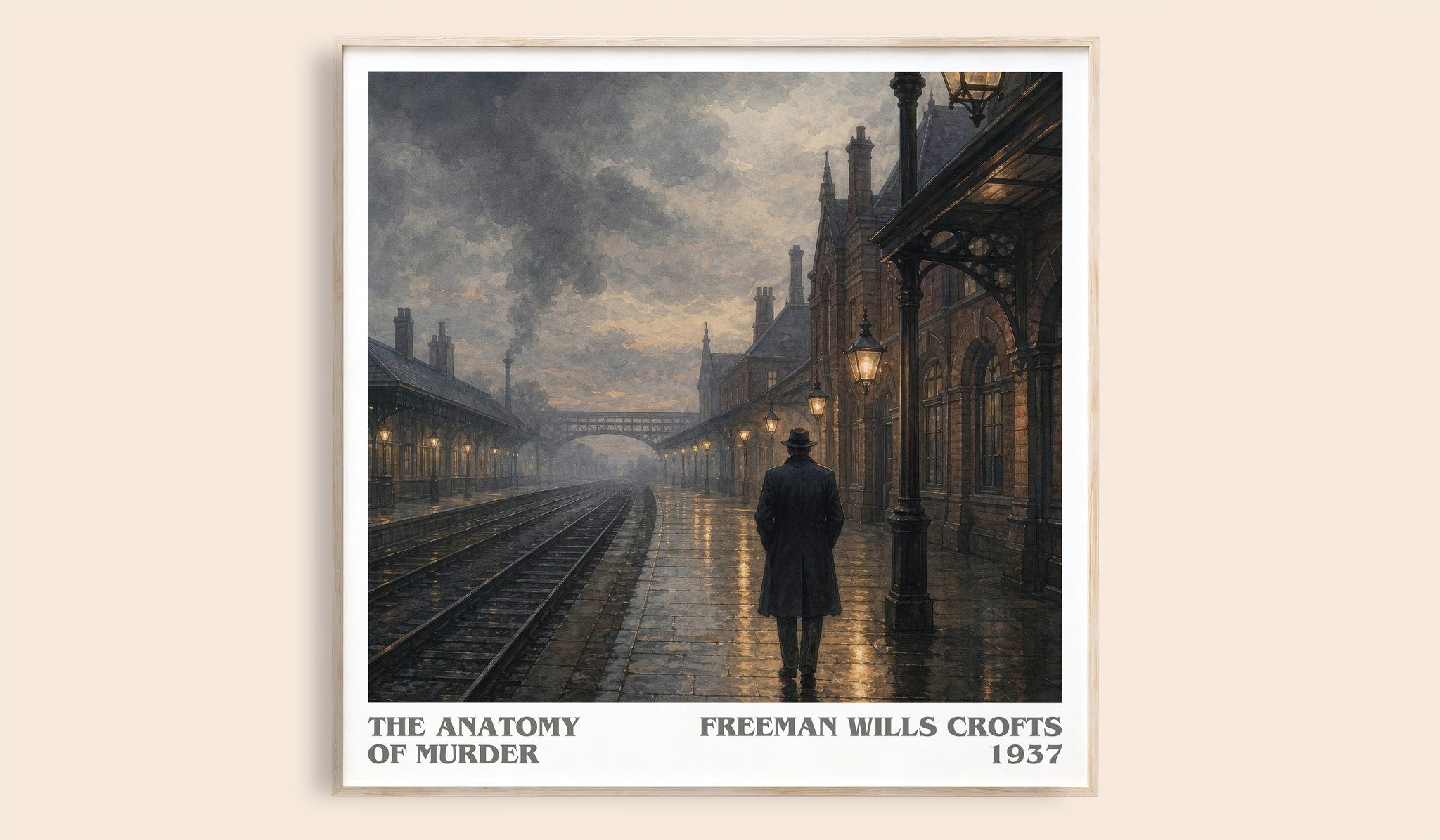 The Anatomy of murder Literary Art Print by Freeman Wills Crofts