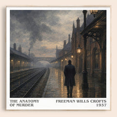 The Anatomy of murder literary book poster by Freeman Wills Crofts – framed literary art print