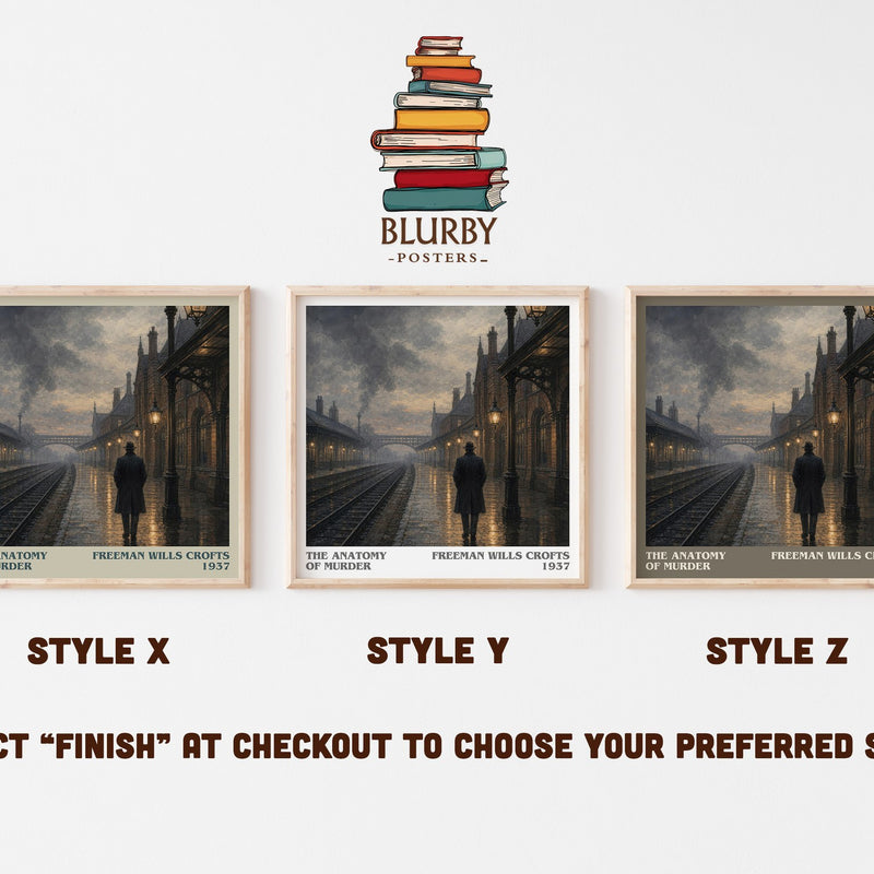 The Anatomy of murder literary print in frame leaning in hallway – crime wall art