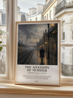 The Anatomy of murder bookish poster colour and style options – Freeman Wills Crofts book art