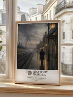 The Anatomy of murder book cover poster colour and style options – Freeman Wills Crofts book art