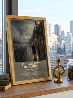 The Anatomy of murder bookish print framed by window – literary home decor