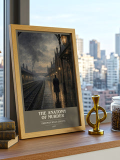 The Anatomy of murder book cover print framed by window – literary home decor