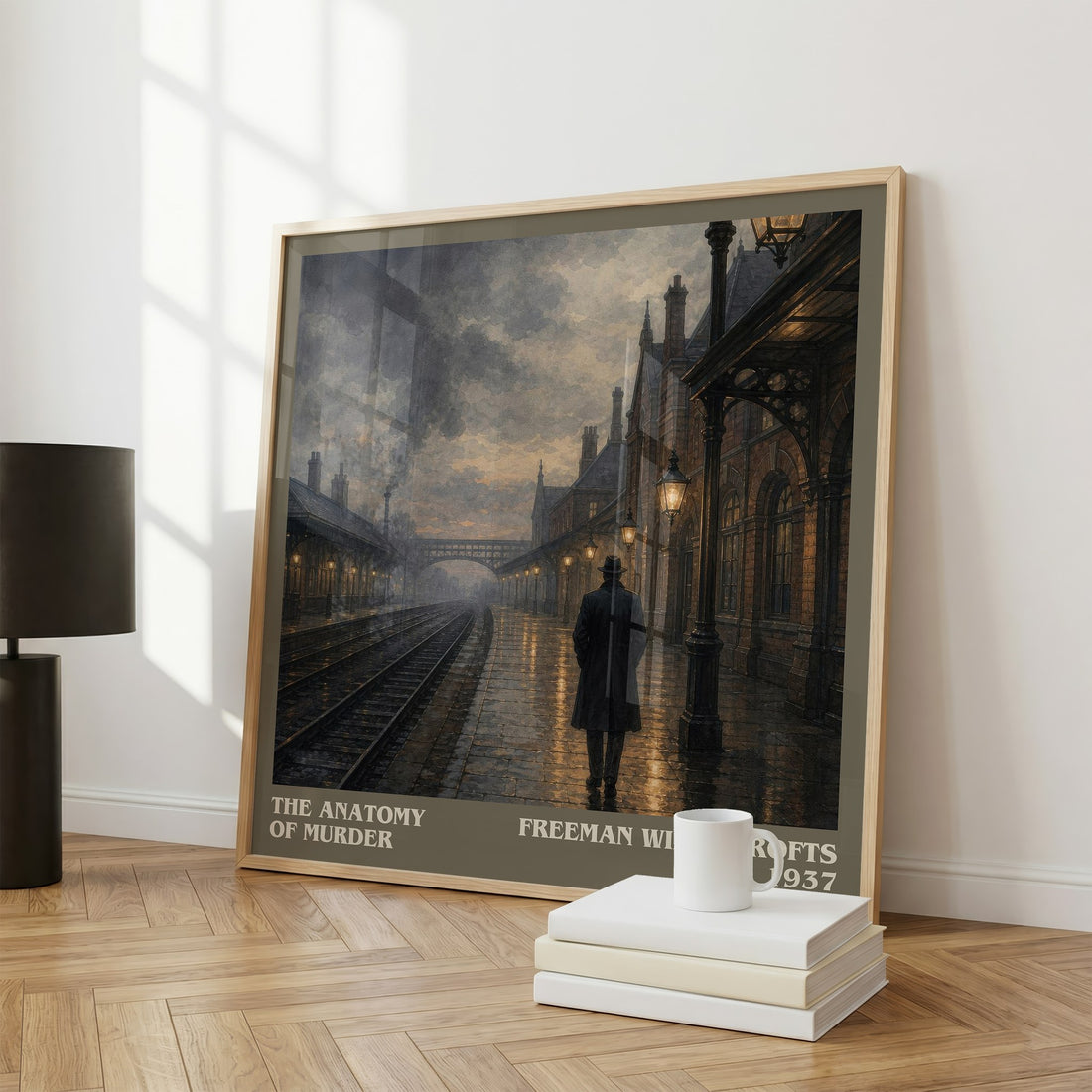 The Anatomy of murder literary print framed by window – literary home decor