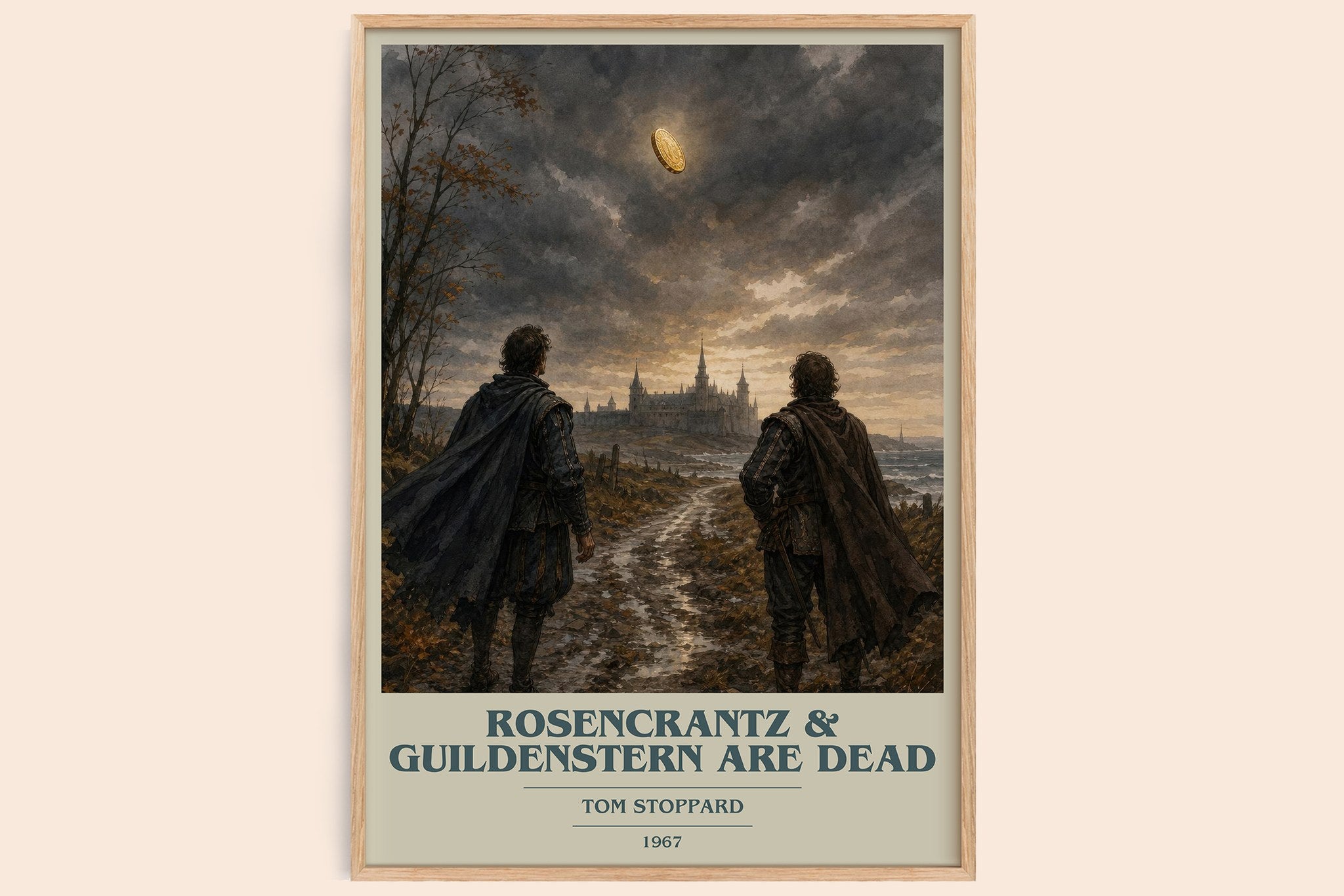 Rosencrantz & Guildenstern are dead Book Cover Poster by Tom Stoppard