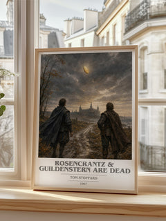 Rosencrantz & Guildenstern are dead book cover poster colour and style options – Tom Stoppard book art