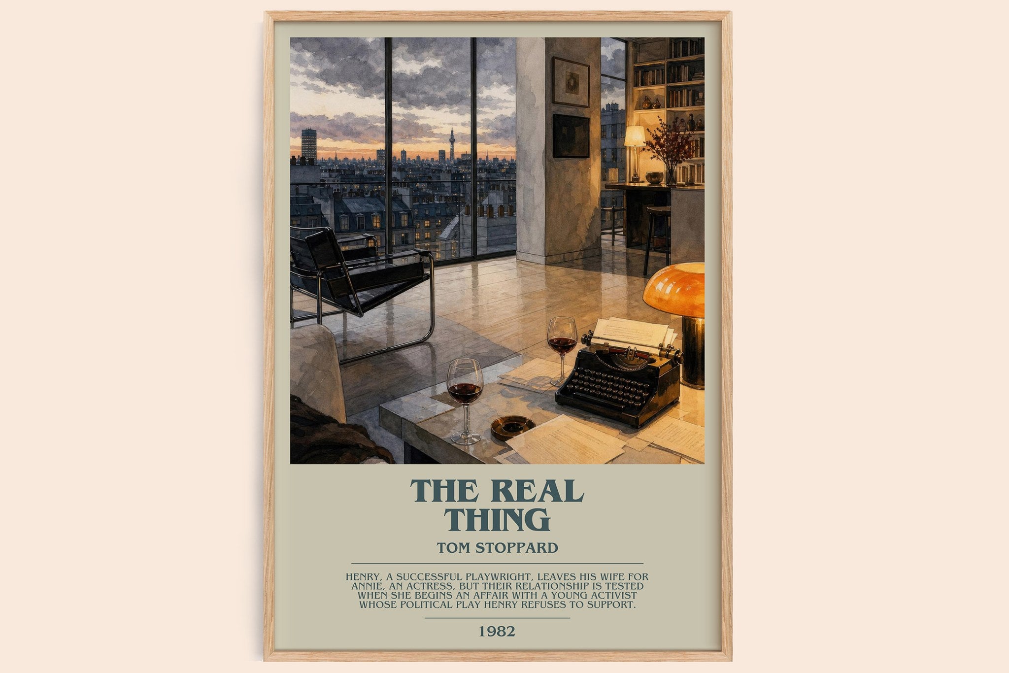 The real thing Bookish Wall Art by Tom Stoppard
