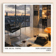 The real thing literary book poster by Tom Stoppard – framed literary art print
