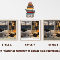 The real thing literary print in frame leaning in hallway – literary fiction wall art
