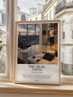 The real thing bookish poster colour and style options – Tom Stoppard book art