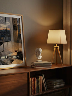 The real thing watercolour print on bookshelf – Tom Stoppard fan gift