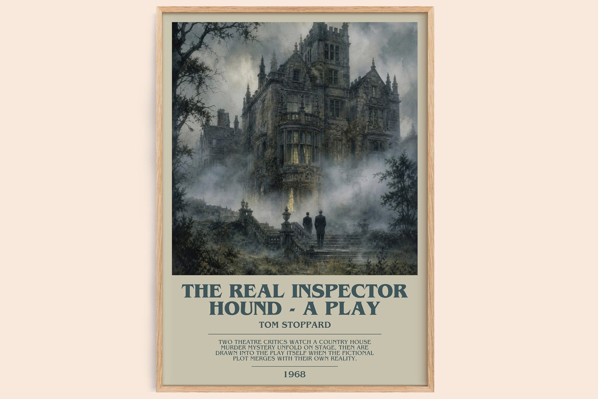 The Real Inspector Hound -  A Play Bookish Wall Art by Tom Stoppard