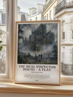 The Real Inspector Hound -  A Play bookish poster colour and style options – Tom Stoppard book art