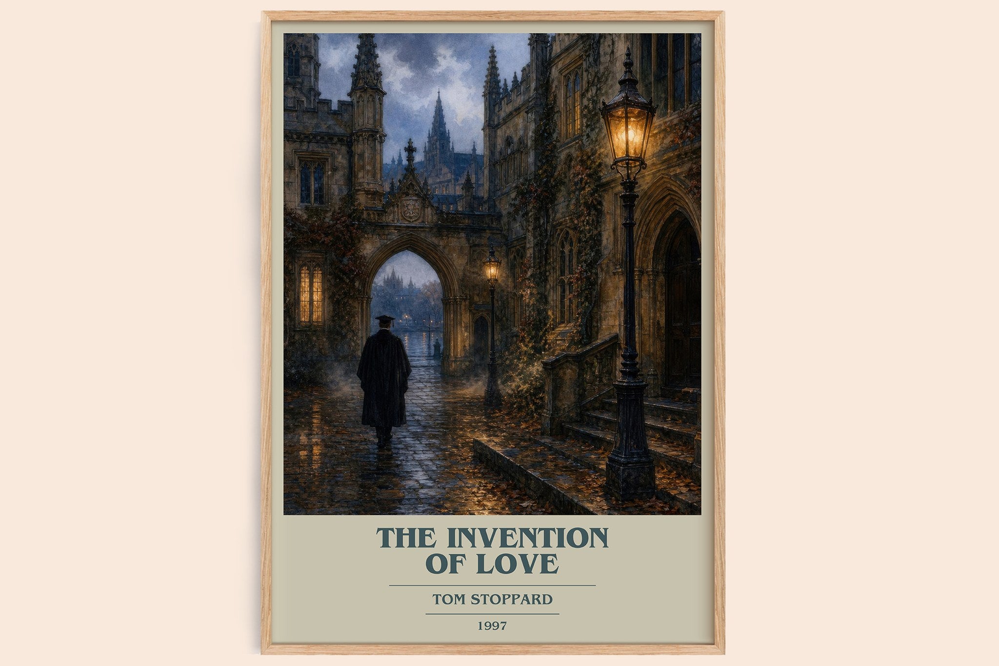 The invention of love Book Cover Poster by Tom Stoppard