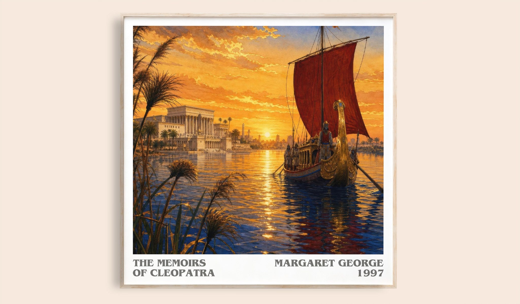 The Memoirs of Cleopatra Literary Art Print by Margaret George