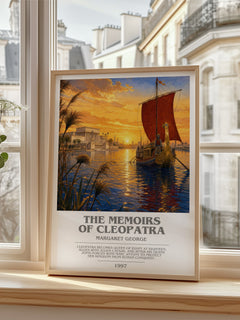 The Memoirs of Cleopatra bookish poster colour and style options – Margaret George book art