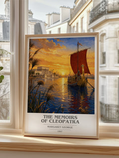 The Memoirs of Cleopatra book cover poster colour and style options – Margaret George book art