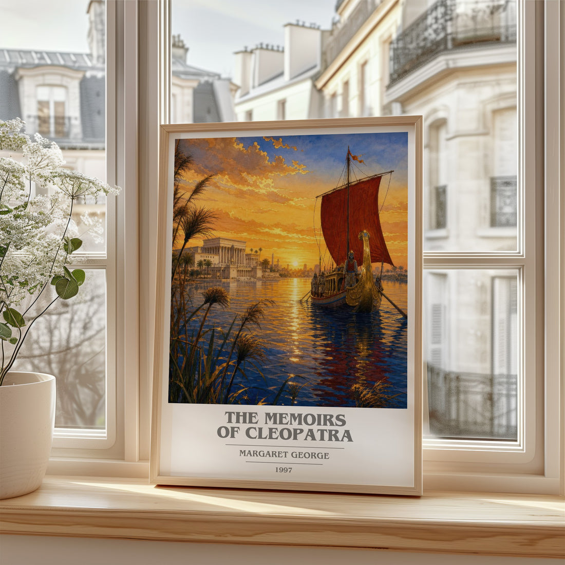 The Memoirs of Cleopatra book cover poster colour and style options – Margaret George book art