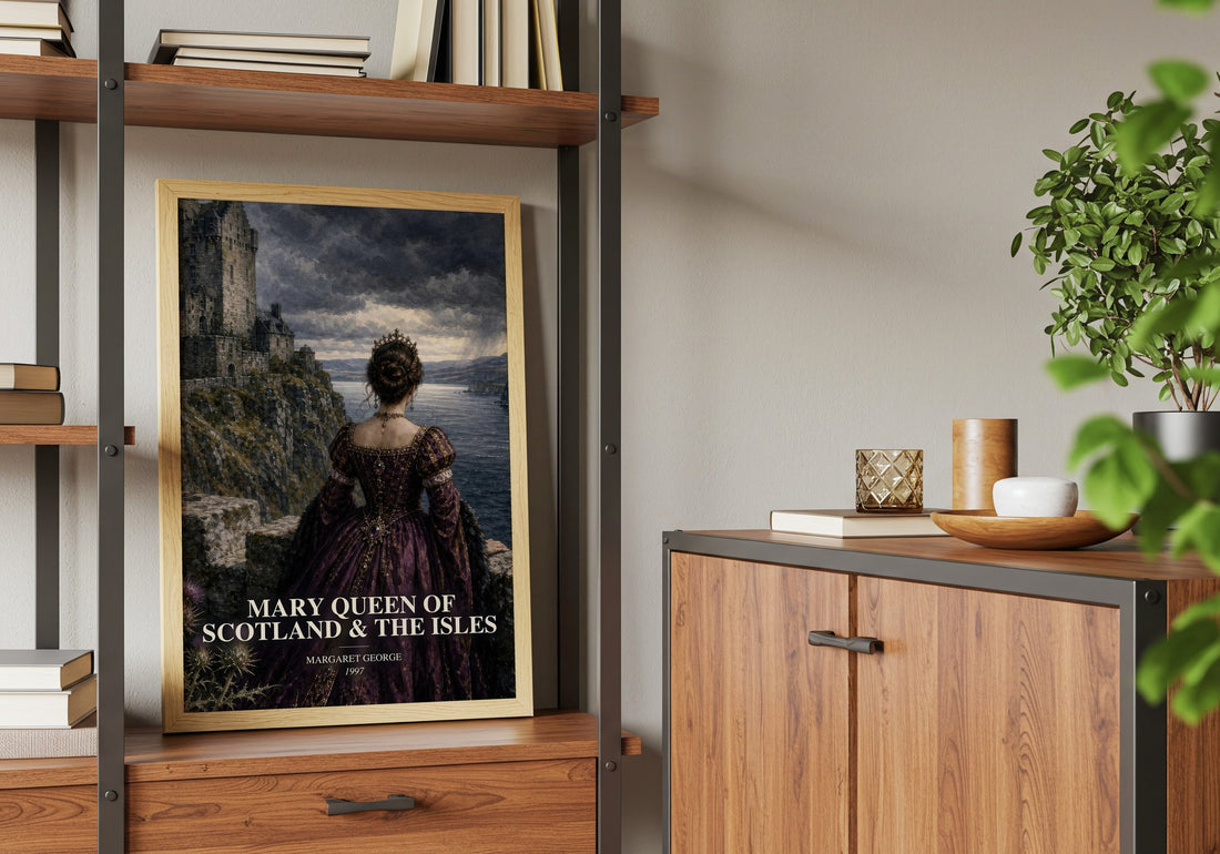 Mary Queen of Scotland & The Isles book watercolour illustration paper finish options – matte satin gloss