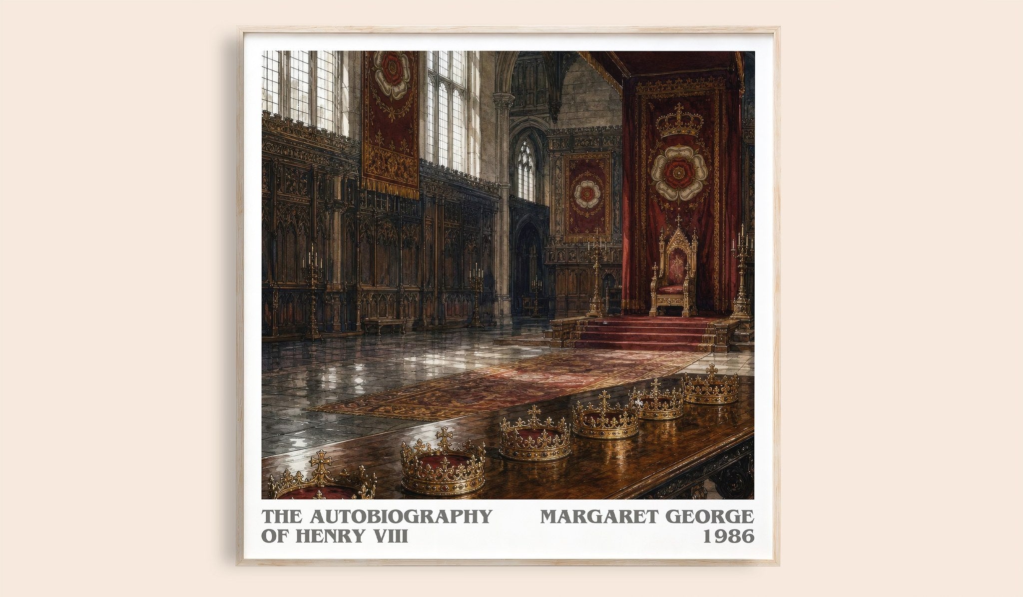 The autobiography of Henry VIII Literary Art Print by Margaret George
