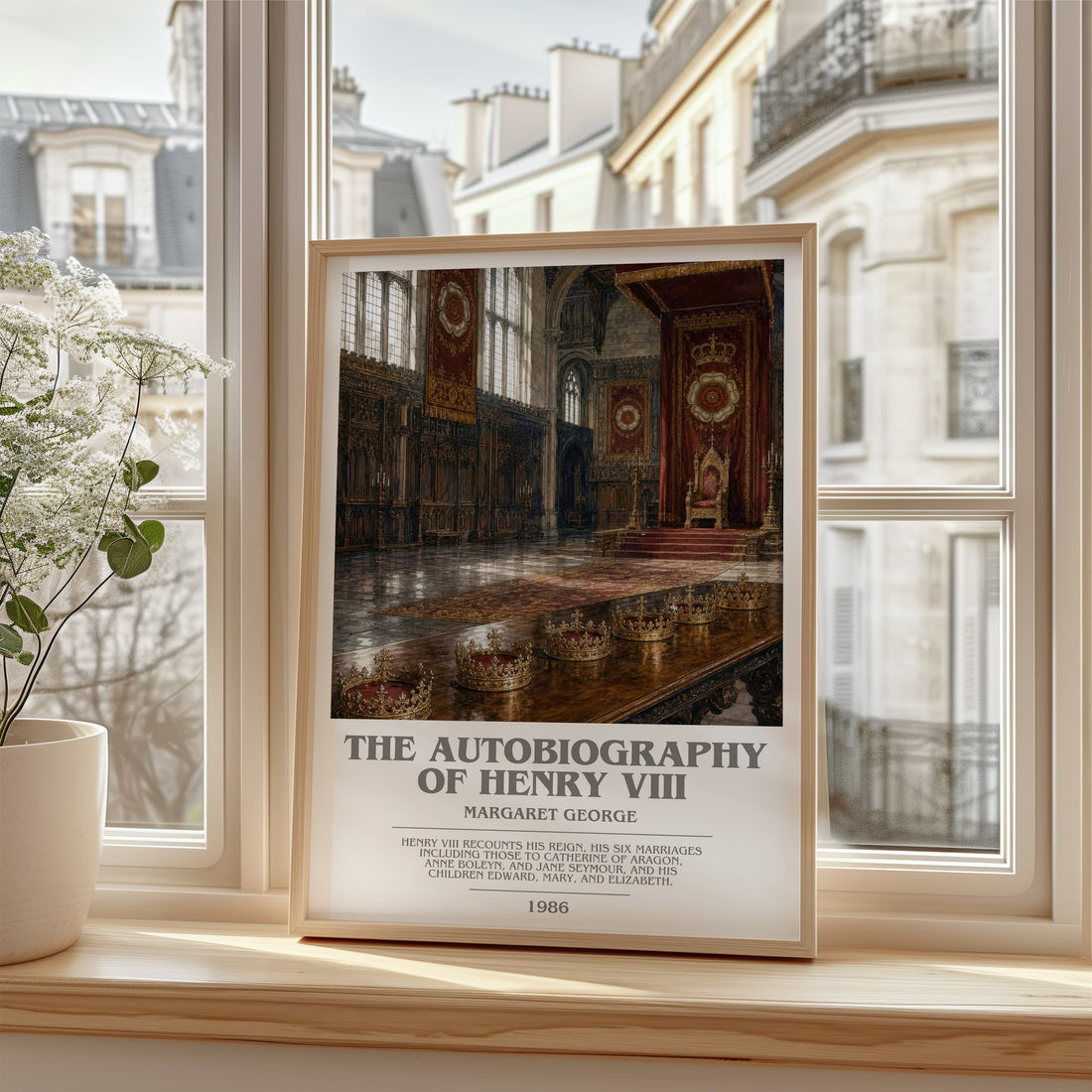 The autobiography of Henry VIII bookish poster colour and style options – Margaret George book art