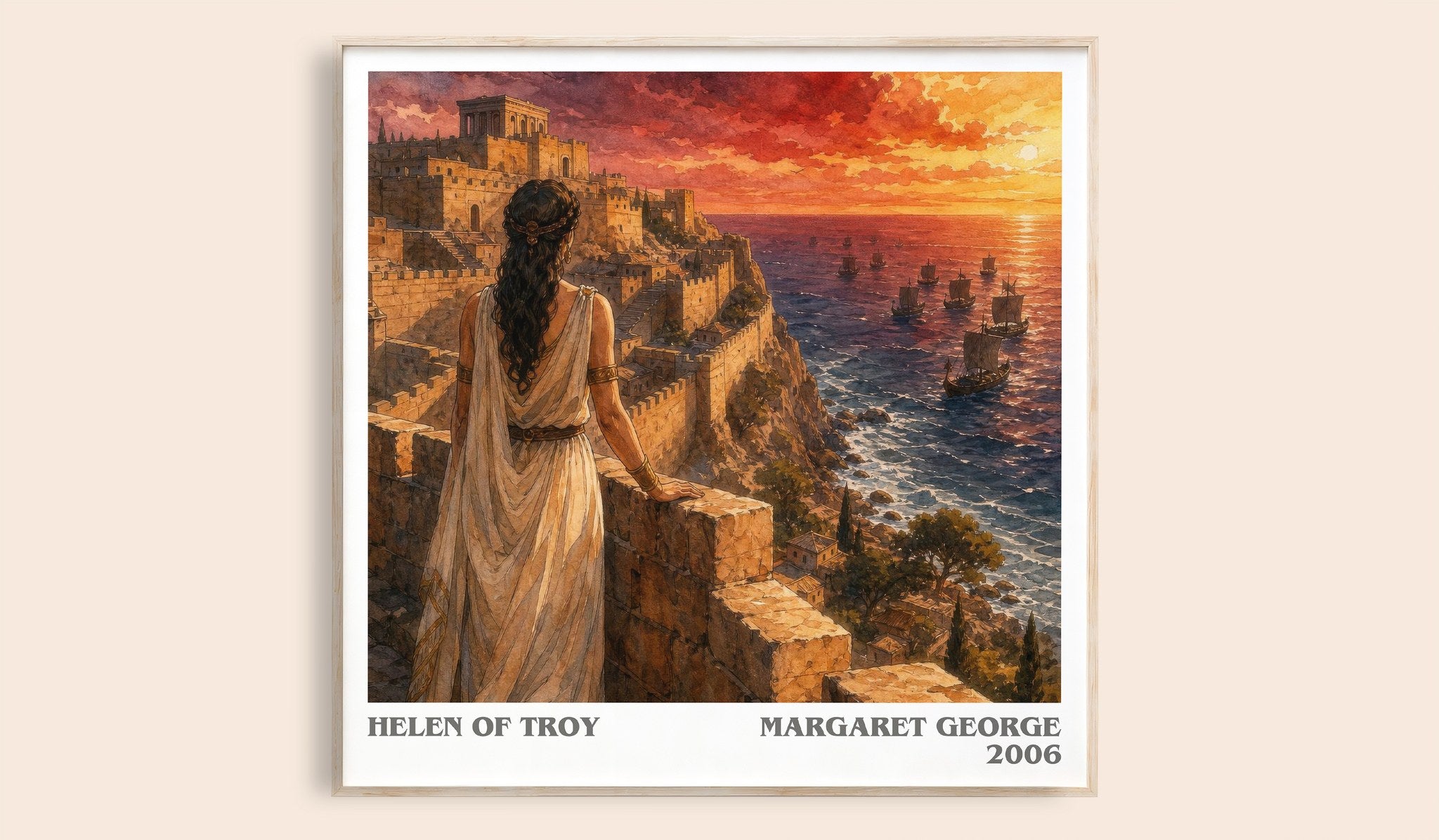 Helen of Troy Literary Art Print by Margaret George