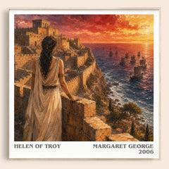 Helen of Troy literary book poster by Margaret George – framed literary art print