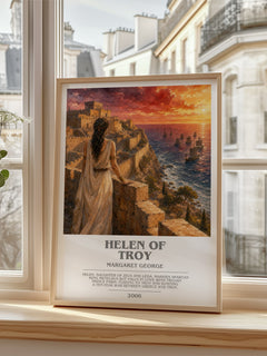 Helen of Troy bookish poster colour and style options – Margaret George book art