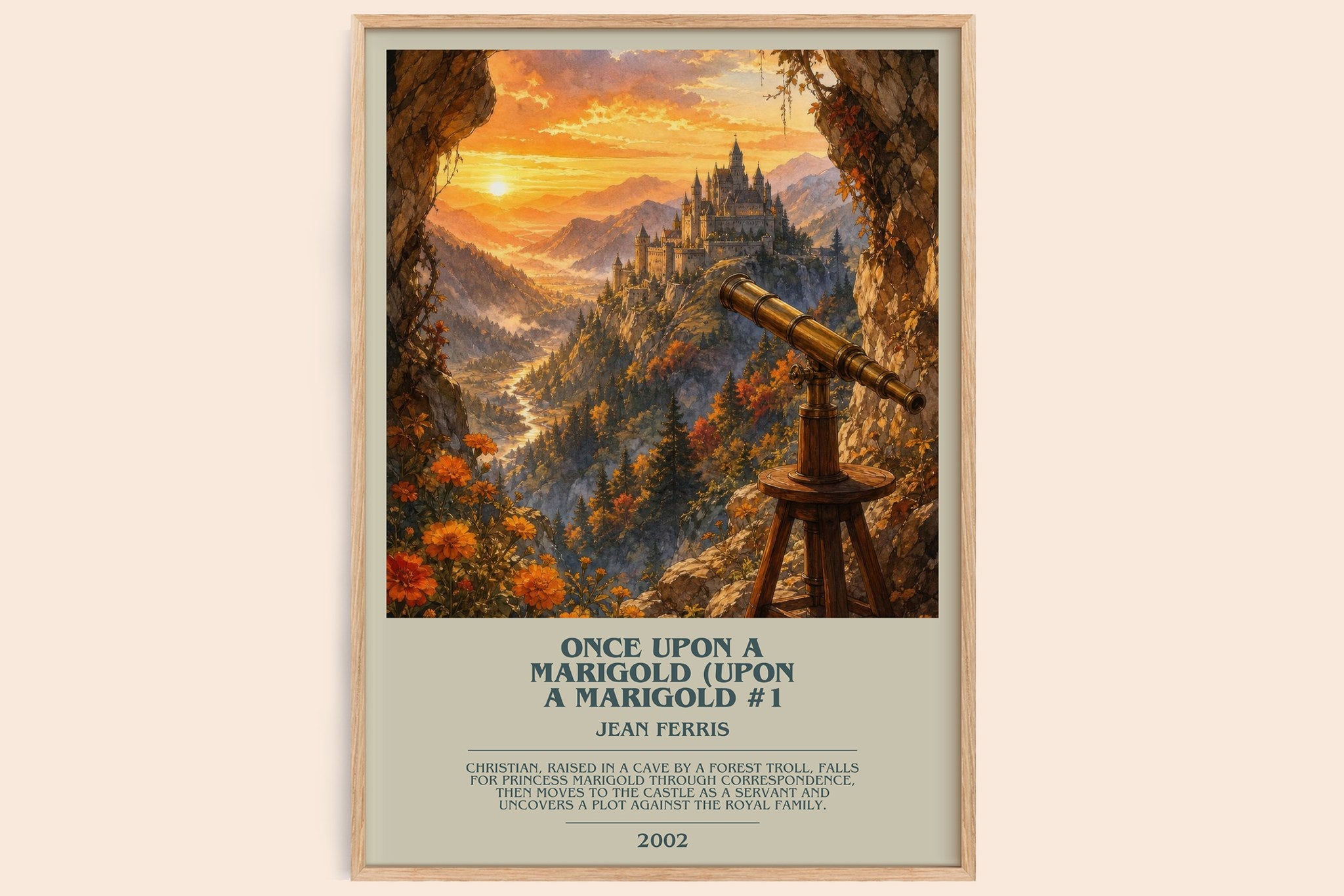 Once Upon A Marigold (Upon a Marigold #1 Bookish Wall Art by J. Ferris