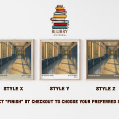 Of sound mind literary print in frame leaning in hallway – young adult wall art