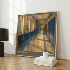 Of sound mind literary print framed by window – literary home decor