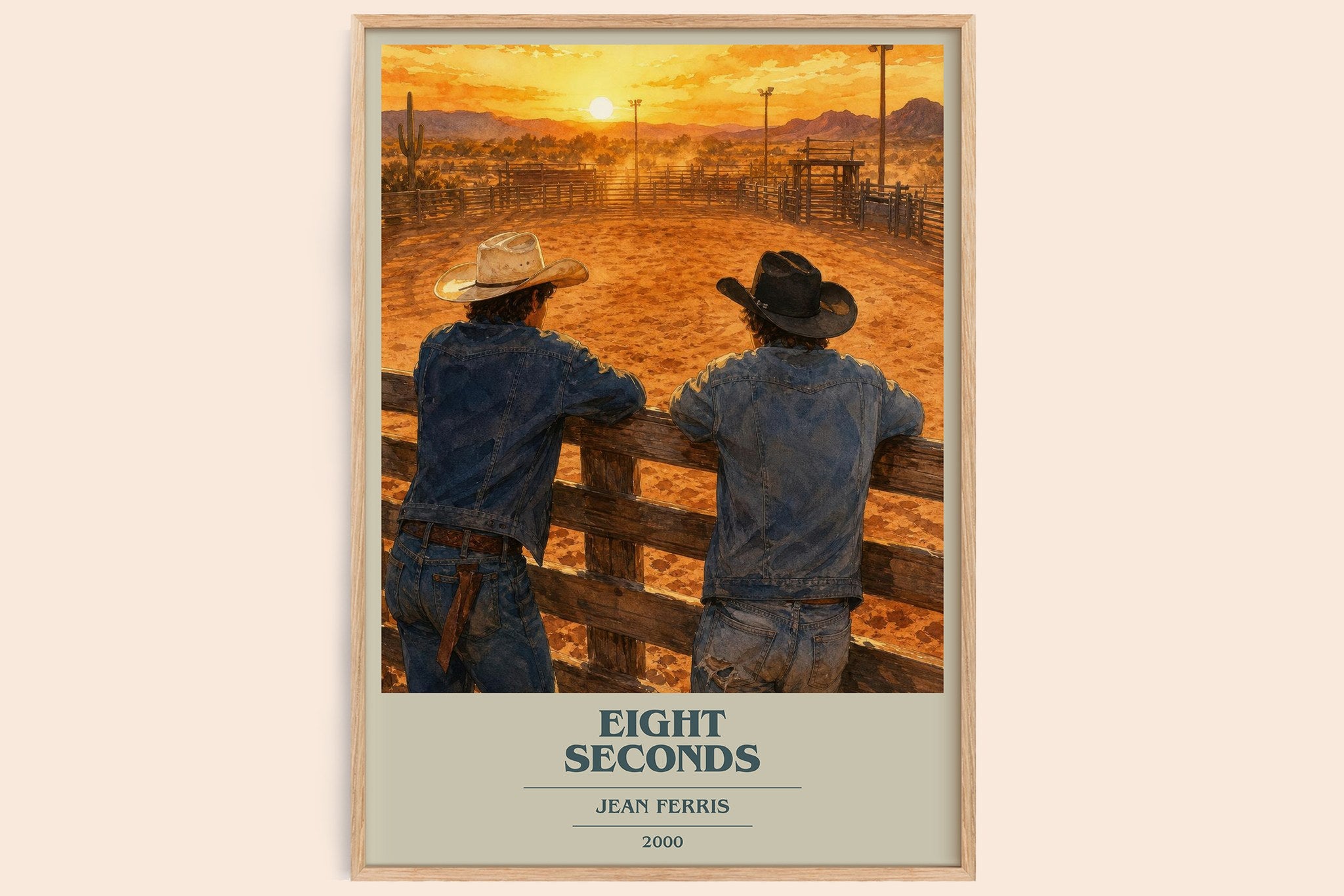 Eight seconds Book Cover Poster by Jean Ferris