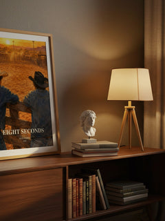 Eight seconds watercolour print on bookshelf – Jean Ferris fan gift