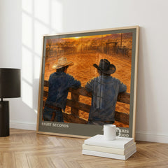 Eight seconds literary print framed by window – literary home decor