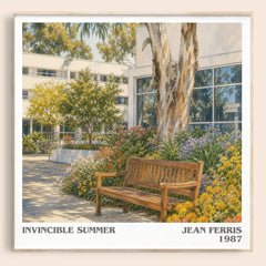 Invincible Summer literary book poster by Jean Ferris – framed literary art print