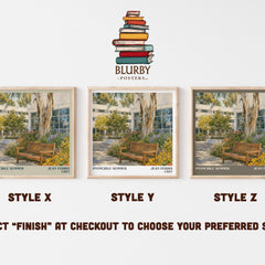 Invincible Summer literary print in frame leaning in hallway – young adult wall art