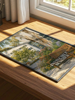 Invincible Summer watercolour book poster framed on wall – young adult wall art
