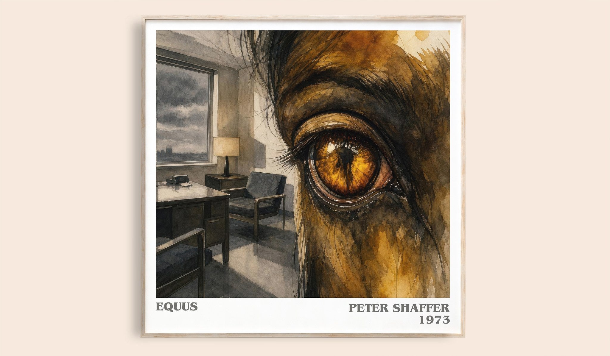 Equus Literary Art Print by Peter Shaffer