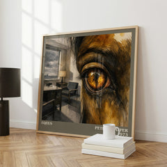 Equus literary print framed by window – literary home decor