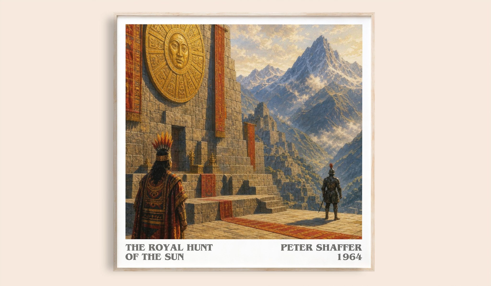 The royal hunt of the sun Literary Art Print by Peter Shaffer