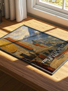 The royal hunt of the sun watercolour book poster framed on wall – historical fiction wall art