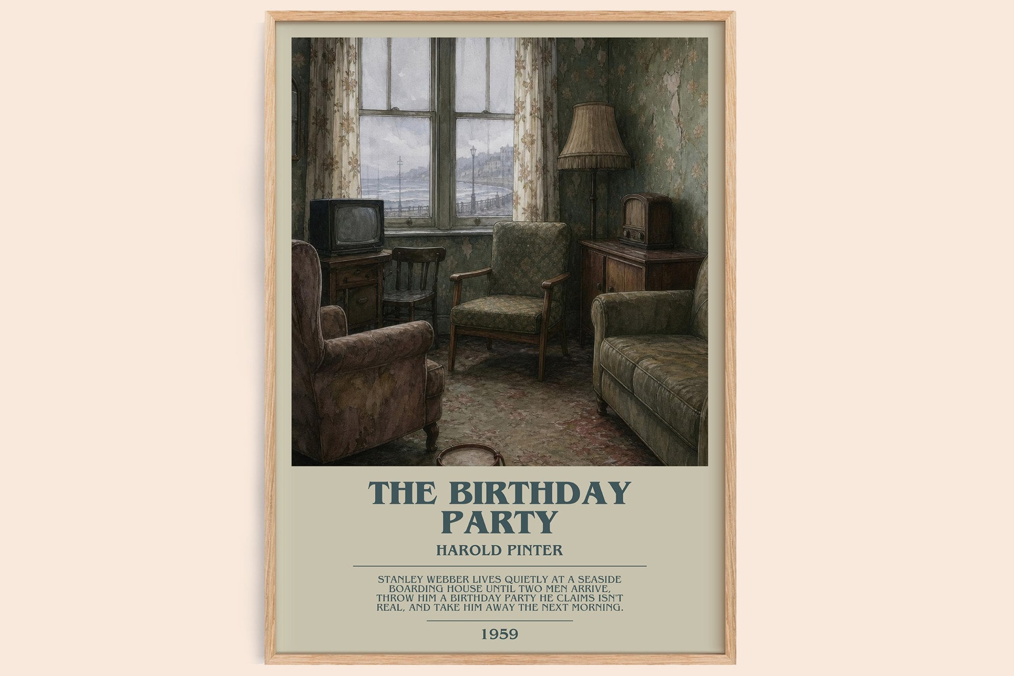 The birthday party Bookish Wall Art by Harold Pinter