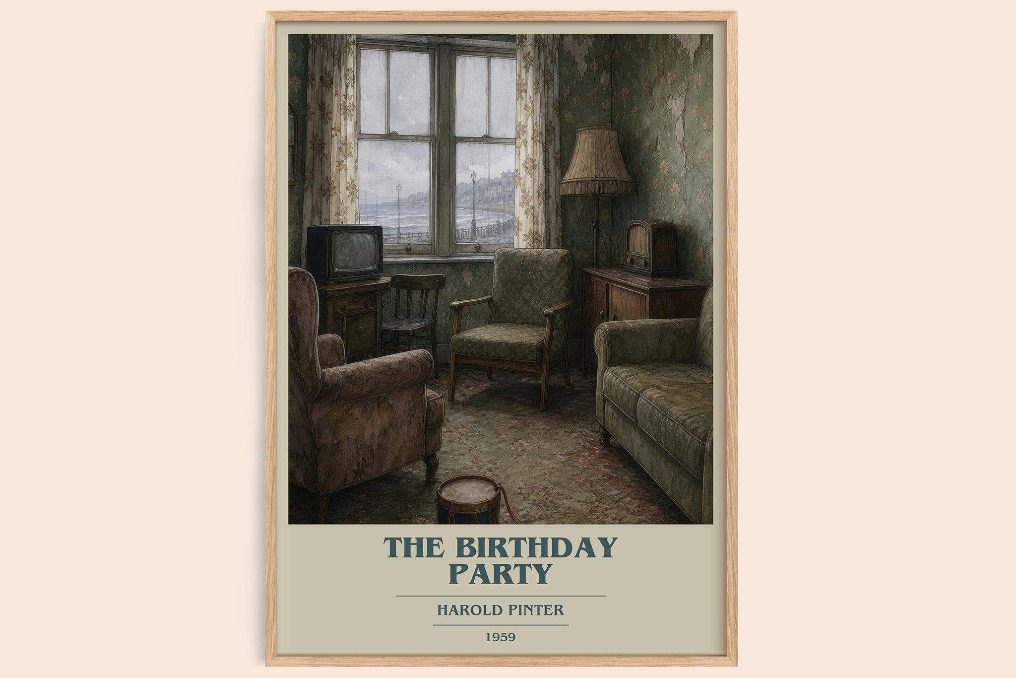 The birthday party Book Cover Poster by Harold Pinter
