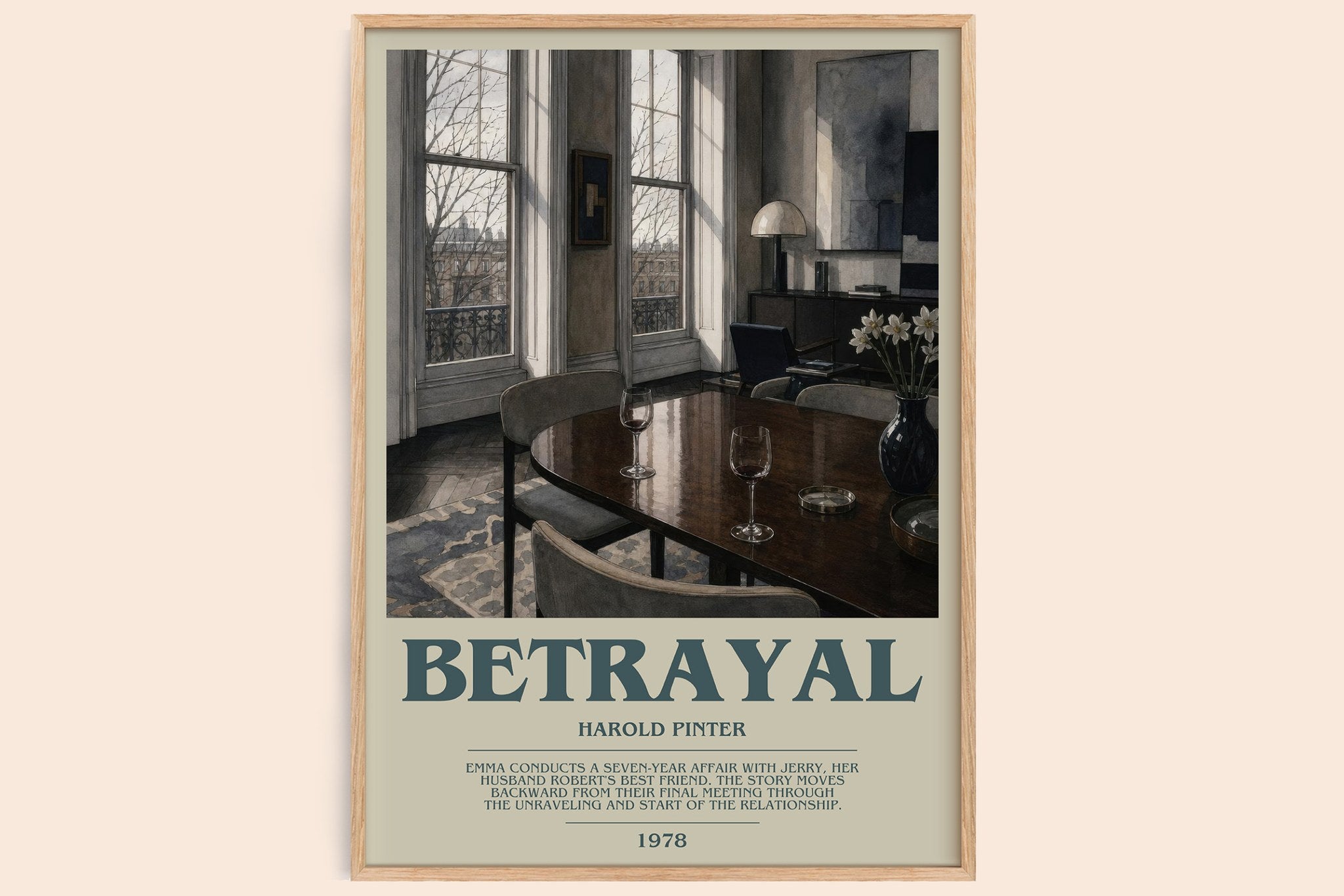 Betrayal Bookish Wall Art by Harold Pinter