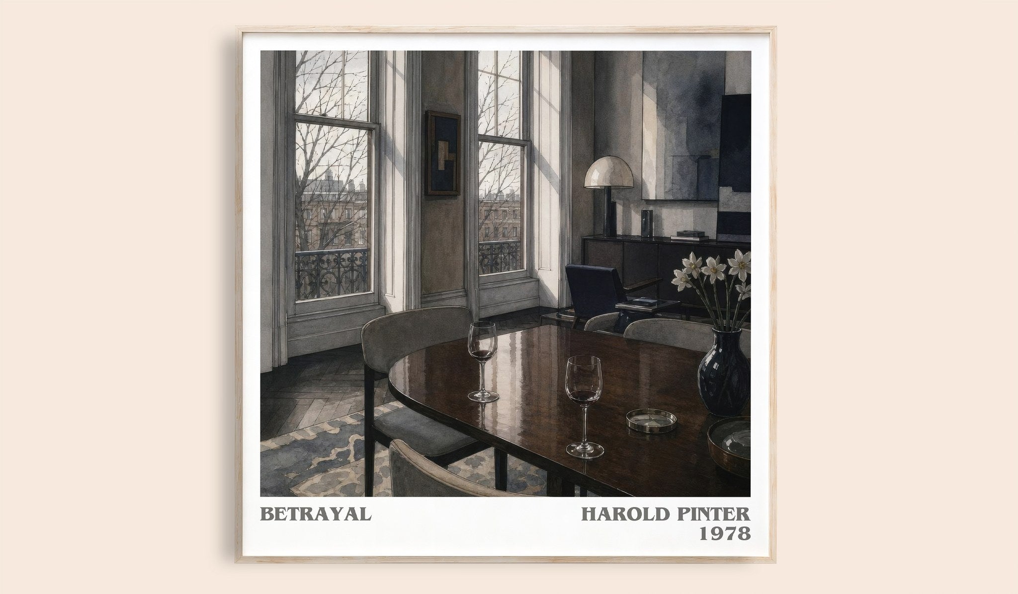 Betrayal Literary Art Print by Harold Pinter