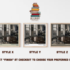 Betrayal literary print in frame leaning in hallway – literary fiction wall art