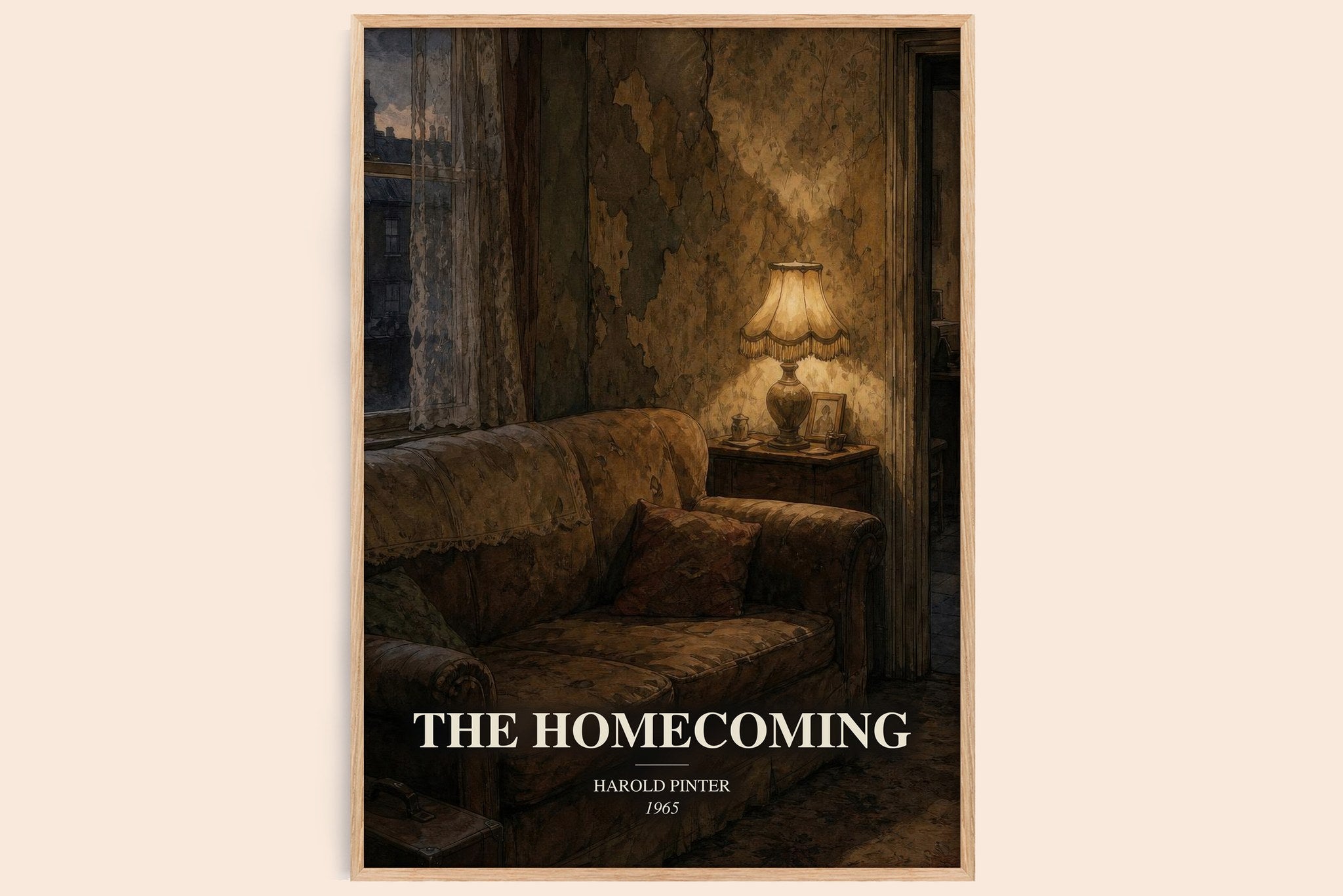 The homecoming Book Watercolour Illustration by Harold Pinter