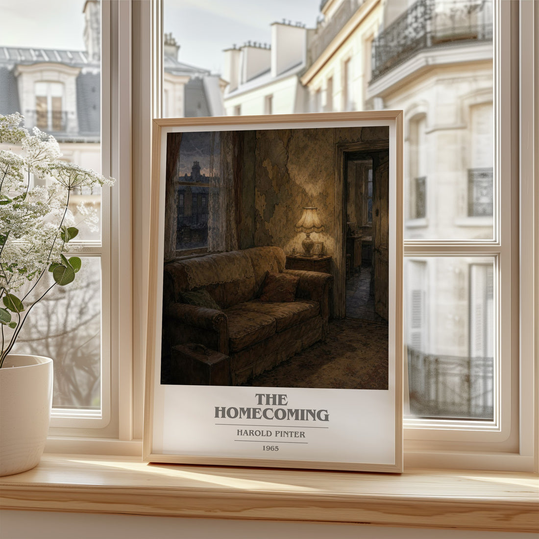 The homecoming book cover poster colour and style options – Harold Pinter book art